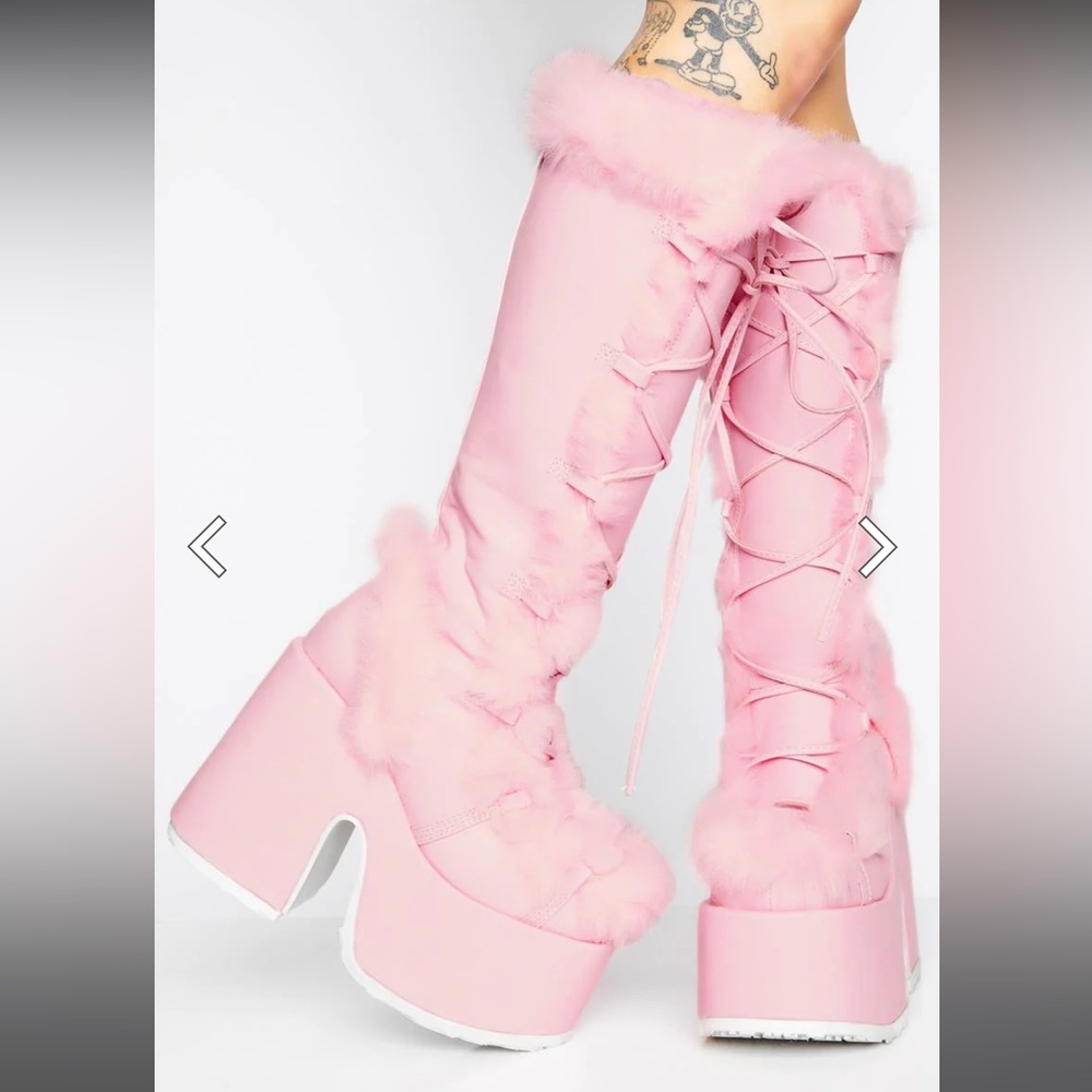 Pink Demonia Boots